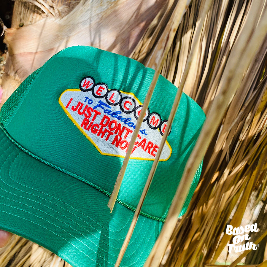 BOT x Vegas Feel Trucker hat Green