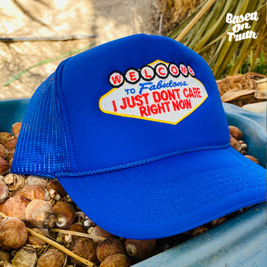 BOT x Vegas Feel Trucker hat Royal Blue