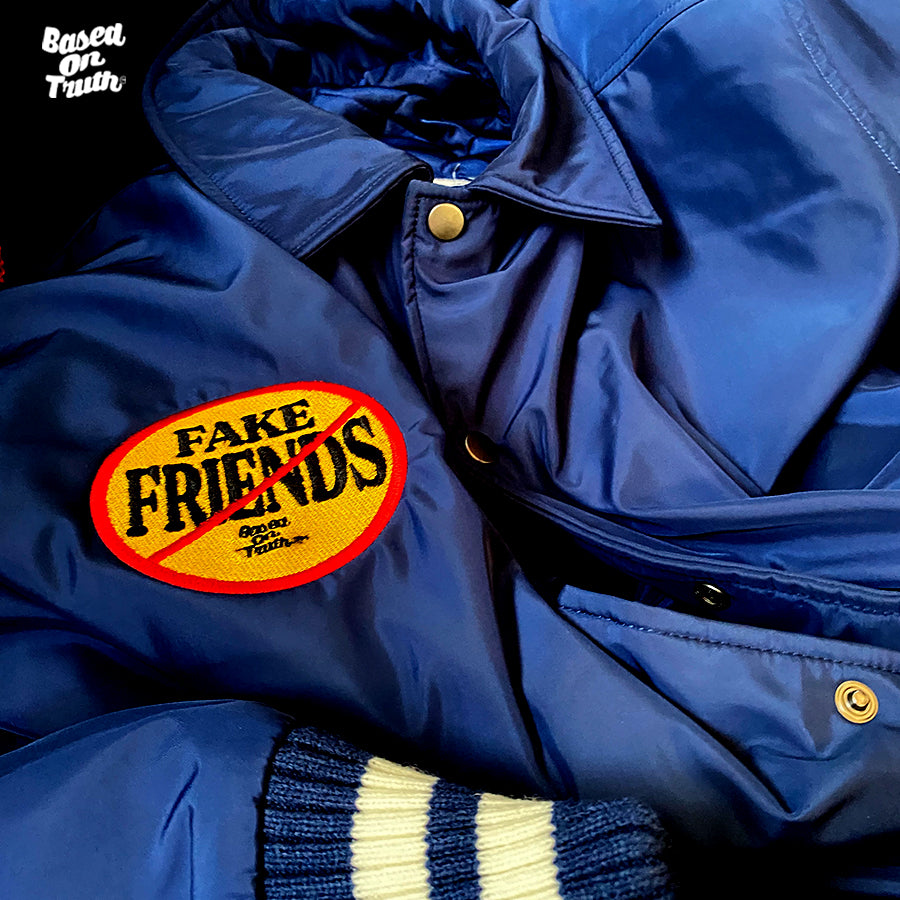 BOT x Fake Friends Collared Varsity Jacket