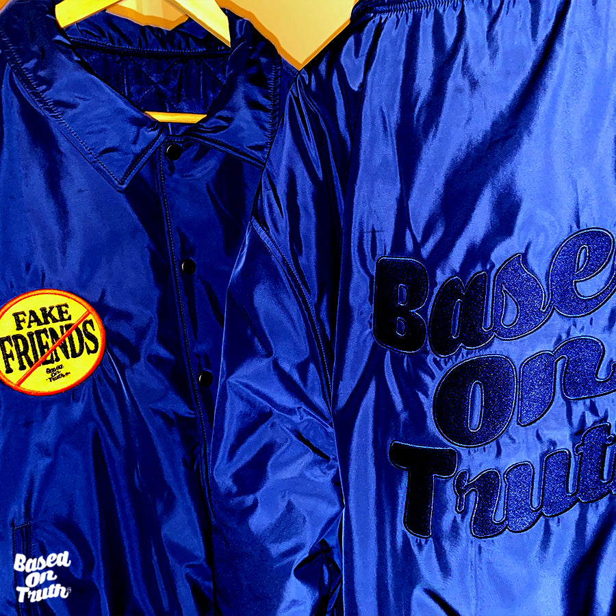 BOT x Fake Friends Collared Varsity Jacket