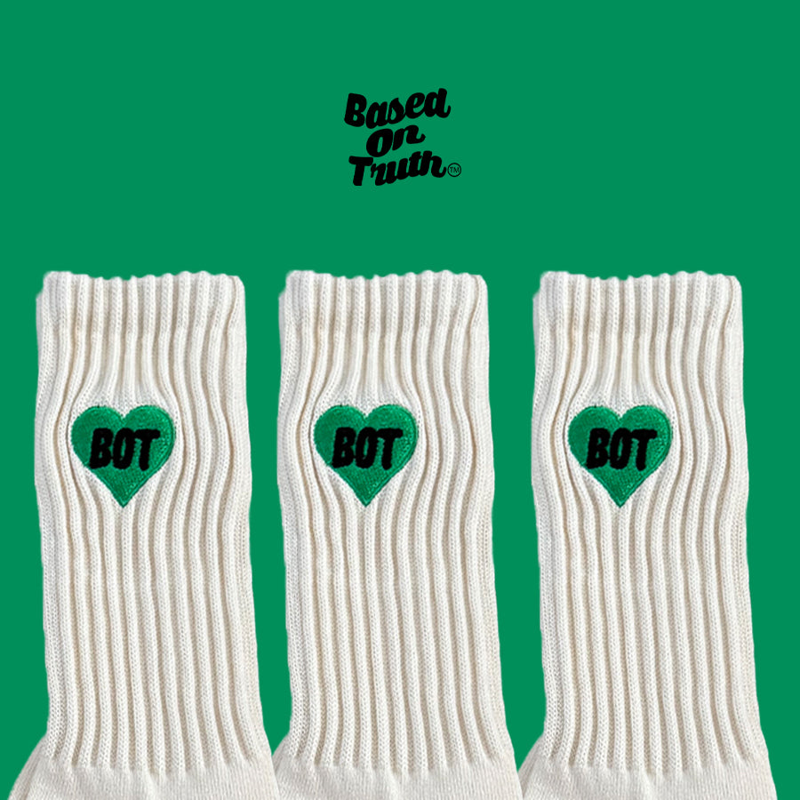 BOT x "I Luv My Feet" Greeny  Socks