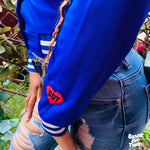 BOT x Ladies Night Varsity Jacket (Royal Blue)